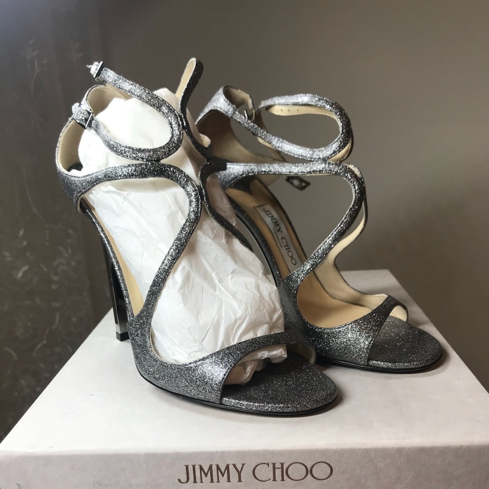 Jimmy Choo lance glitter heel sandals
